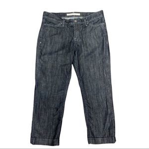 Old Navy Capri Jeans Dark Denim Blue Skinny Size 6